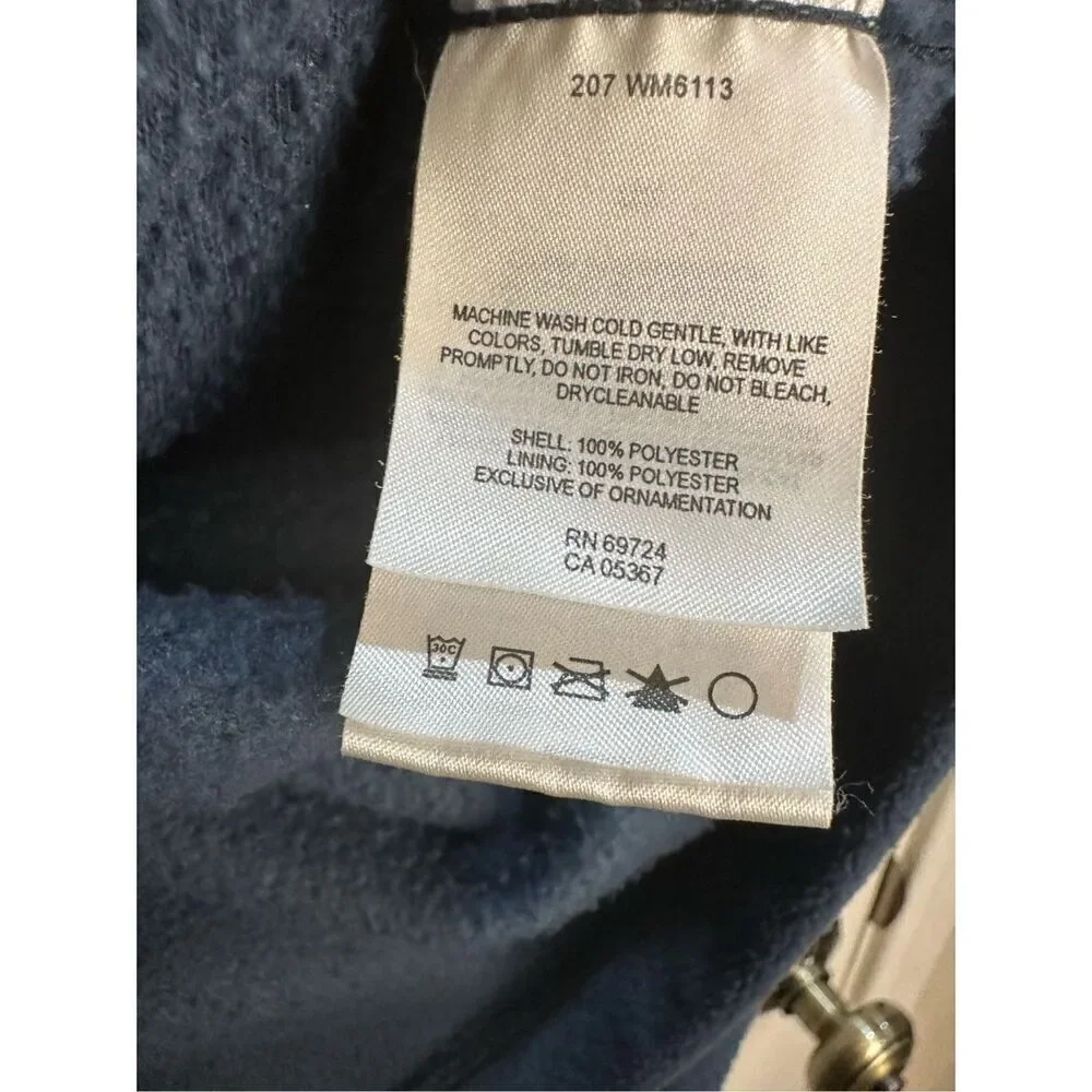 Columbia navy men's full zip fleece jacket L